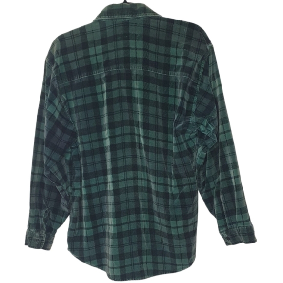SORREL Vintage 90s Plaid Velvety Button-up Flannel Shirt Women Sz M Grunge Cabin - Picture 4 of 11